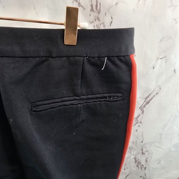 Vintage Ski Pants Mens 30 Black Red Racing Stripe 70s 80s Wool Stirrup Flare - Picture 13 of 14